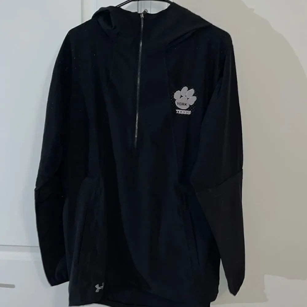 Black York Cougars Tennis Club Hooded hoodie Under Armour sweatshirt jacket M
